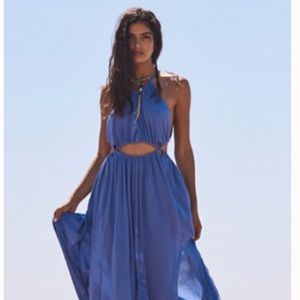 Birdsong Blue backless dress from freepeople